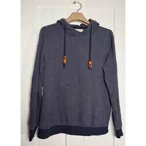 Frederik Anderson Copenhagen Hoodie Mens Large Blue Pullover Sweater Knit